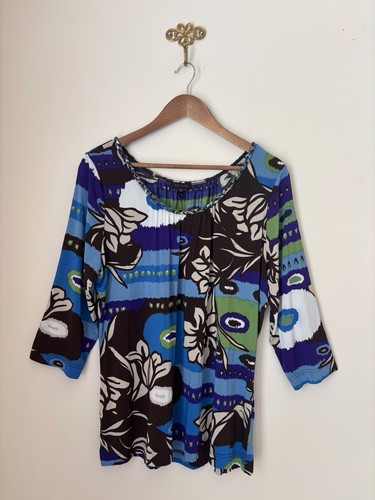 Escada floral print bateau - escada,