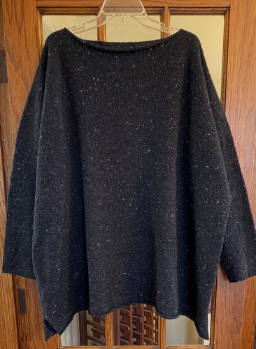 Eskandar black mélange wool - mélange,
