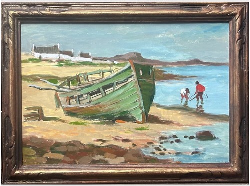 Fishing boat seascape - boat,,