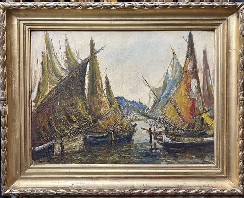 Fishing boats seascape - boats,,